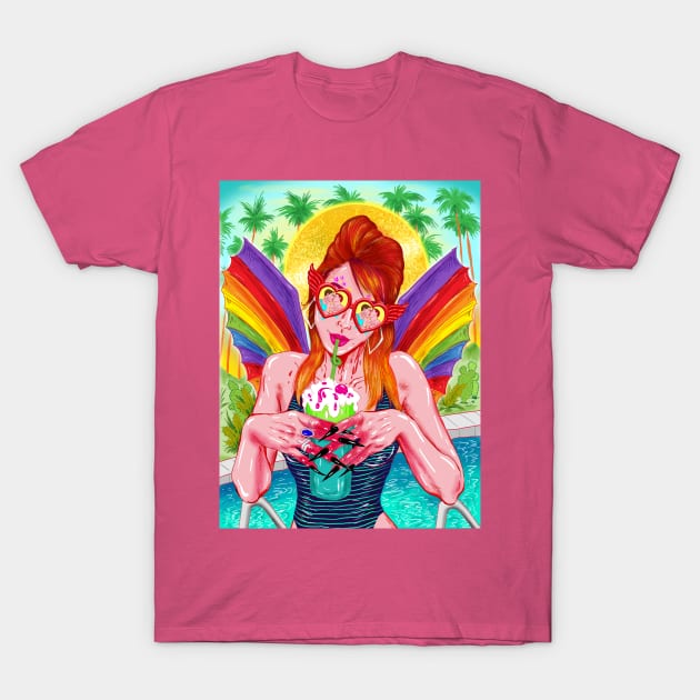 Rainbow Aphrodite T-Shirt by VeronicaLux